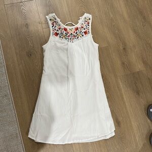 White Floral Dress